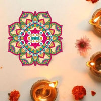Diwali Rangoli Stickers Mandala