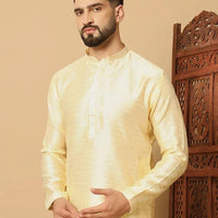 Men's Jacquard Solid Kurta Pyajama Set