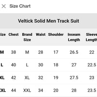 Men's Side Stripe 4 Way Polyester Track Suit