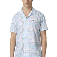 Louis Philippe Men Slim Fit Printed 100% Cotton Casual Shirt