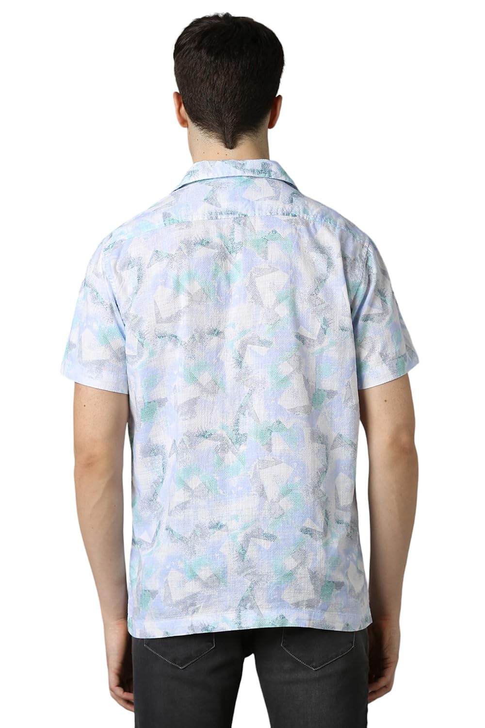 Louis Philippe Men Slim Fit Printed 100% Cotton Casual Shirt