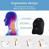 Car Seat Headrest Neck Rest Pillow Cushion for All Cars- Ergonomic Pillow Memory Foam Neck Support for Neck/Back Pain Relief Neck Rest Support Cushion